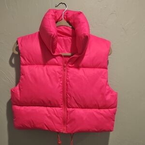 Pink Puffer Vest